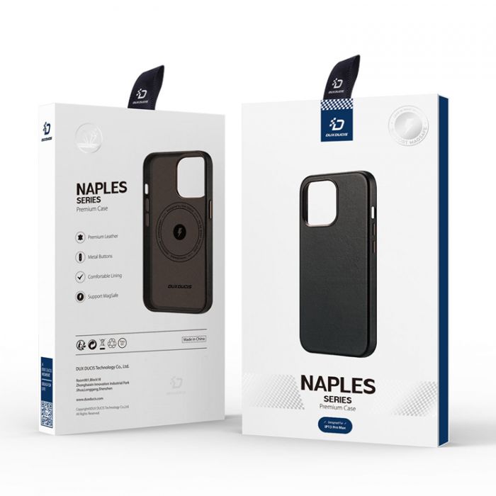 Dux Ducis - Dux Ducis iPhone 13 Pro Max Skal MagSafe Naples - Mrkbrun