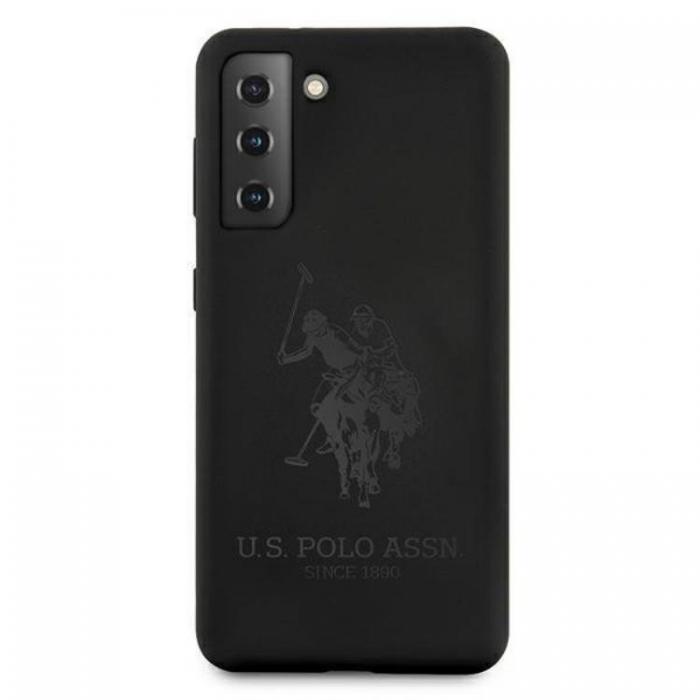 US Polo - US Polo Silicone On Tone Skal Galaxy S21 - Svart