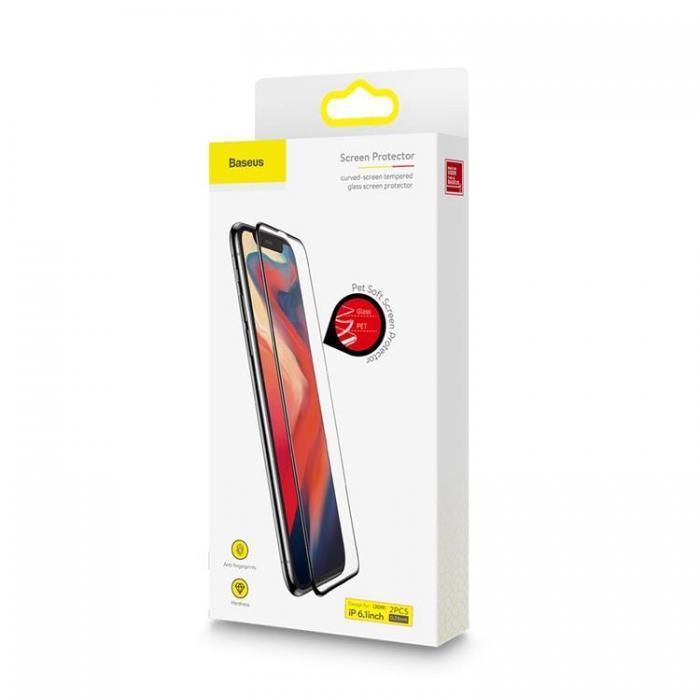 UTGATT5 - Baseus iPhone 11/iPhone XR 2 St Hrdat Glas 0.23mm 9H - Svart