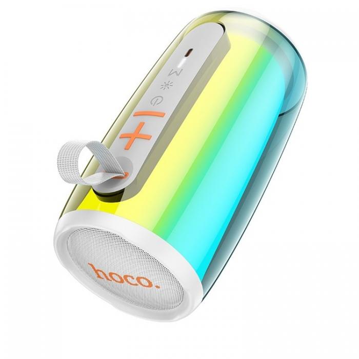 Hoco - Hoco Trdls Hgtalare Bluetooth Jumper LED - Vit