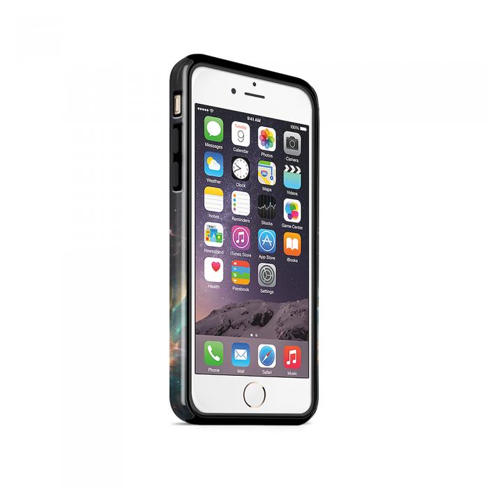 UTGATT5 - Tough mobilskal till Apple iPhone 6(S) - Rymden - Svart/Bl