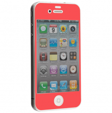 A-One Brand - Colored Härdat Glas Skärmskydd till Apple iPhone 4S Orange