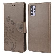 A-One Brand - Butterfly Plånboksfodral Samsung Galaxy A32 5G - Grå