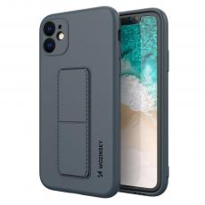 Wozinsky - Wozinsky Kickstand Silikon Skal iPhone 12 Mini - Navy Blå