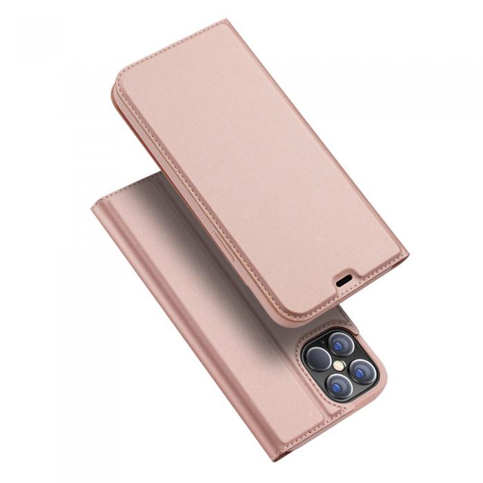 Dux Ducis - Dux Ducis PU Lder Plnboksfodral iPhone 12 Pro Max - Rose Gold