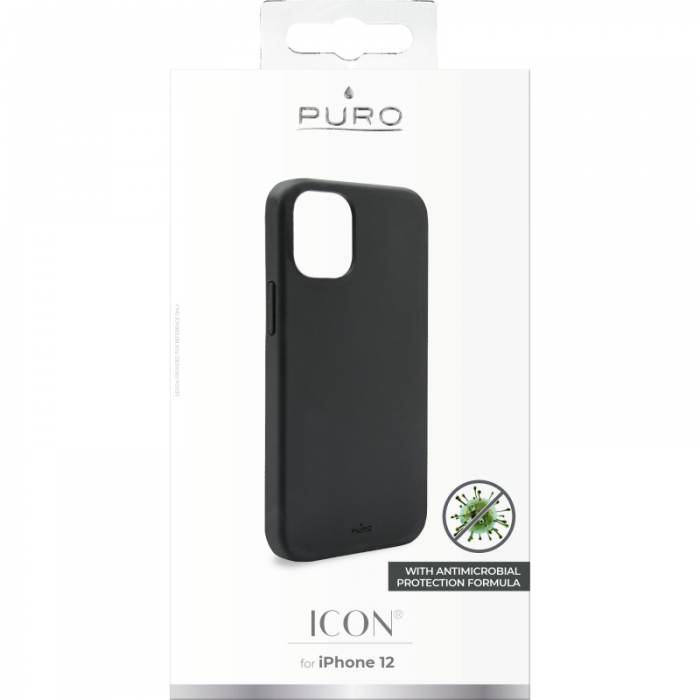 Puro - Puro Icon Skal iPhone 12 Mini - Svart