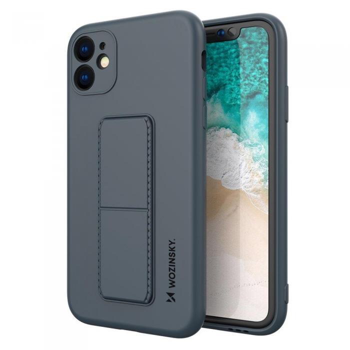 Wozinsky - Wozinsky Kickstand Silikon Skal iPhone 12 Mini - Navy Bl