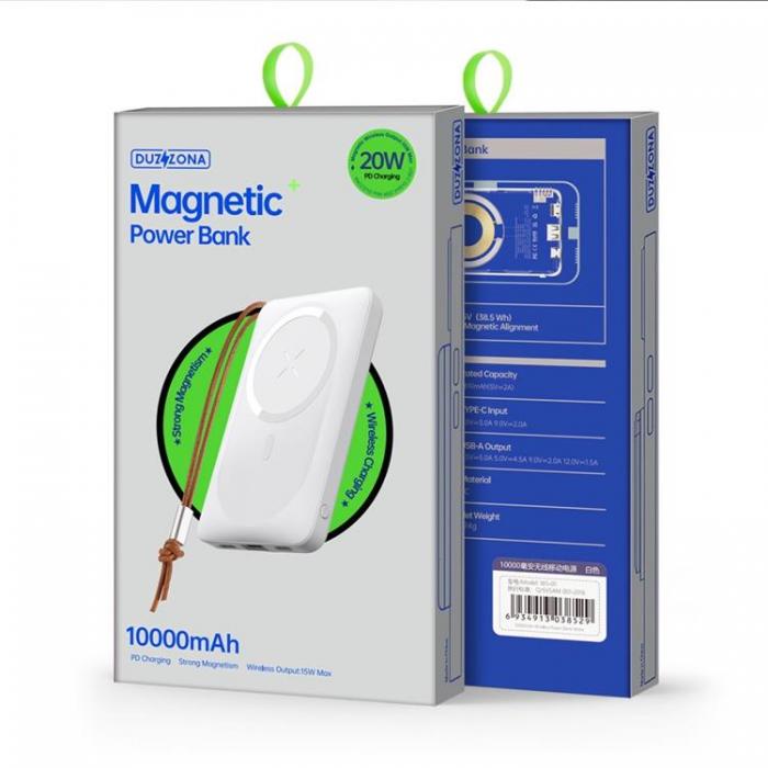 UTGATT1 - Dux Ducis Magsafe Magnetic Trdls Powerbank 10000 mAh - Vit