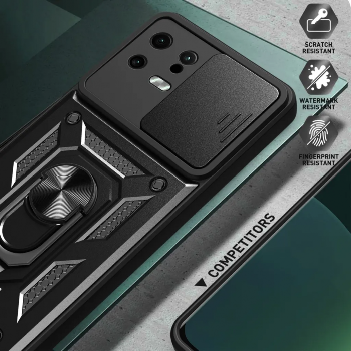 Taltech - Xiaomi 13 5G Mobilskal Ringhllare Stabilt - Bl