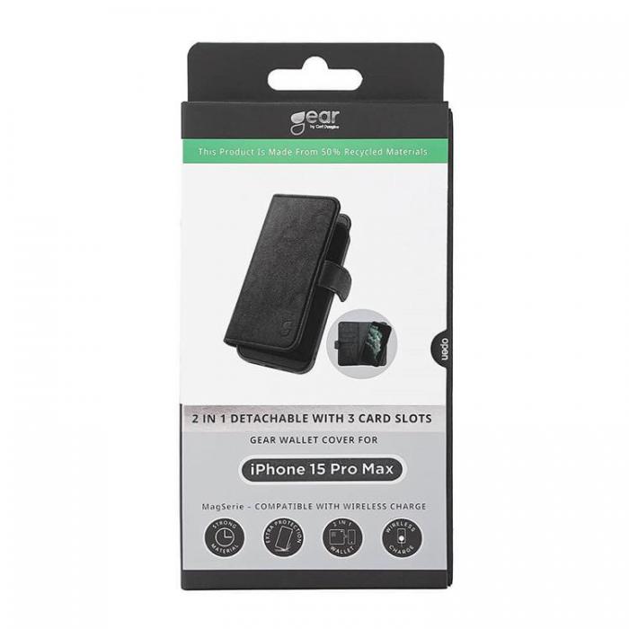 GEAR - Gear iPhone 15 Pro Plnboksfodral Magsafe 3 Slots - Svart
