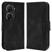 A-One Brand - Asus Zenfone 9 Plånboksfodral PU Läder - Svart