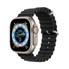 Dux Ducis - Dux Ducis Apple Watch 4/5/6/7/8/SE (38/40/41mm) Armband Silikon Ocean - Svart