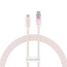 BASEUS - Baseus USB-C till USB-C kabel 1m 100W - Rosa