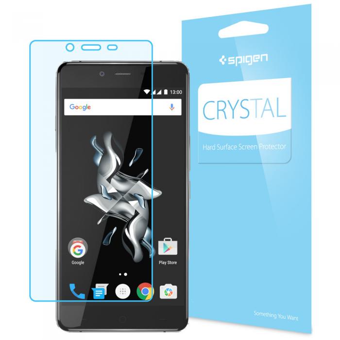 UTGATT5 - 2 X Spigen Crystal Clear Skrmskydd till OnePlus X