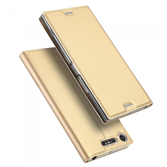 UTGATT5 - Dux Ducis Plnboksfodral till Sony Xperia XZ1 - Gold