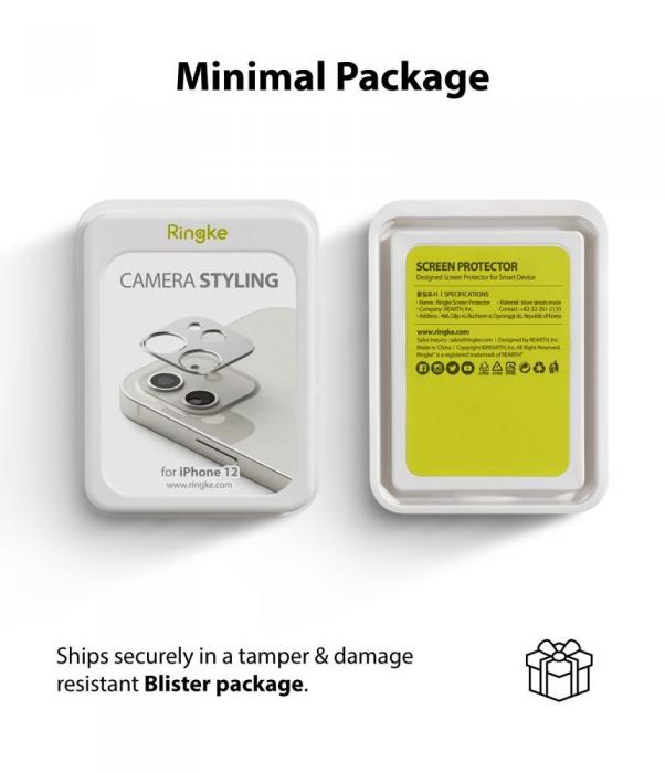 UTGATT5 - RINGKE Kamera Styling Lens iPhone 12 Mini Svart