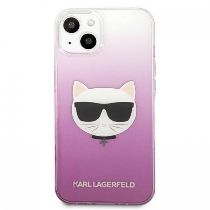 KARL LAGERFELD - Karl Lagerfeld iPhone 13 mini Skal Choupette Head - Rosa