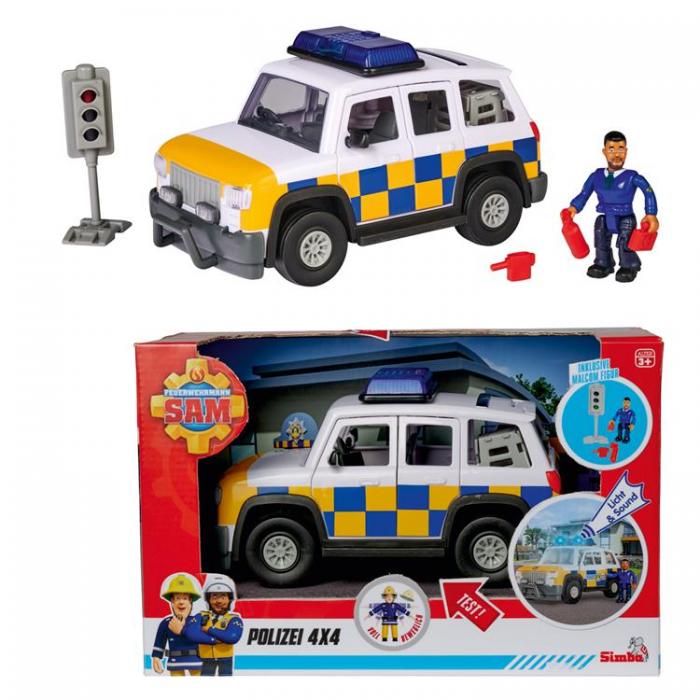 UTGATT5 - BRANDMAN SAM Sam Police Car incl. Figurine