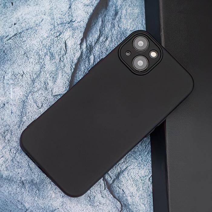 OEM - Silikonfodral iPhone 13 Pro svart Skyddande Mobilskal