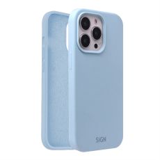 SiGN - SiGN iPhone 15 Pro Mobilskal Liquid Silikon - Ljusblå