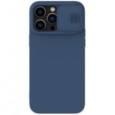 Nillkin - Nillkin iPhone 14 Pro Max Skal Magsafe CamShield Silicone - Blå