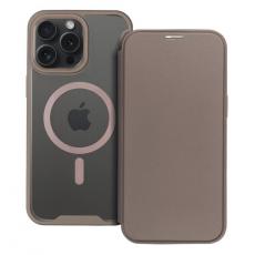 A-One Brand - iPhone 15 Pro Max Plånboksfodral Magsafe Smart - Titanium