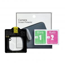 A-One Brand - iPhone 12 Pro Max Kameralinsskydd 5D Glue Härdat Glas - Transperant