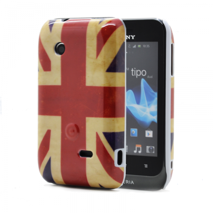 UTGATT4 - Skal till Sony Xperia Tipo ST21i - Brittiska Flaggan