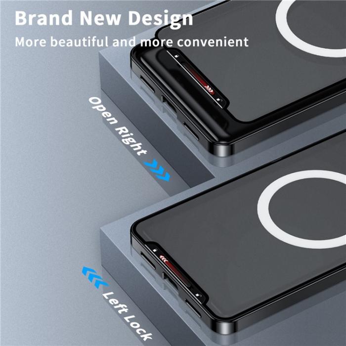 A-One Brand - Galaxy S24 Ultra Mobilskal MagSafe Metal Frame - Svart