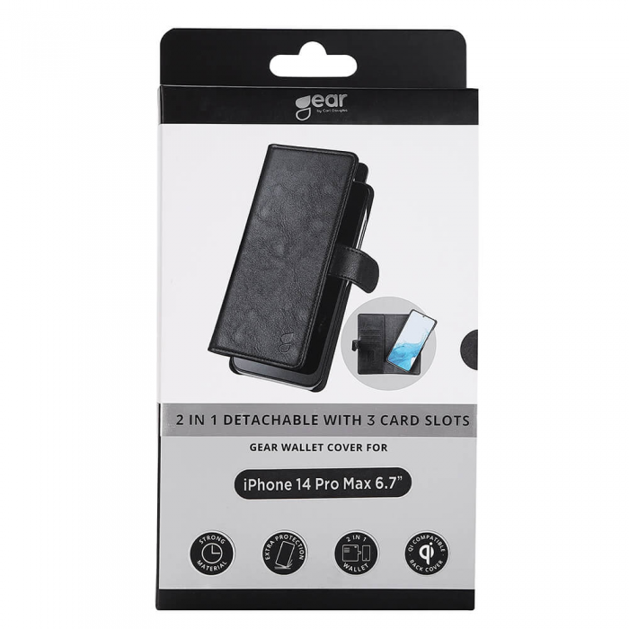 GEAR - GEAR iPhone 14 Pro Max mobilfodral - Svart