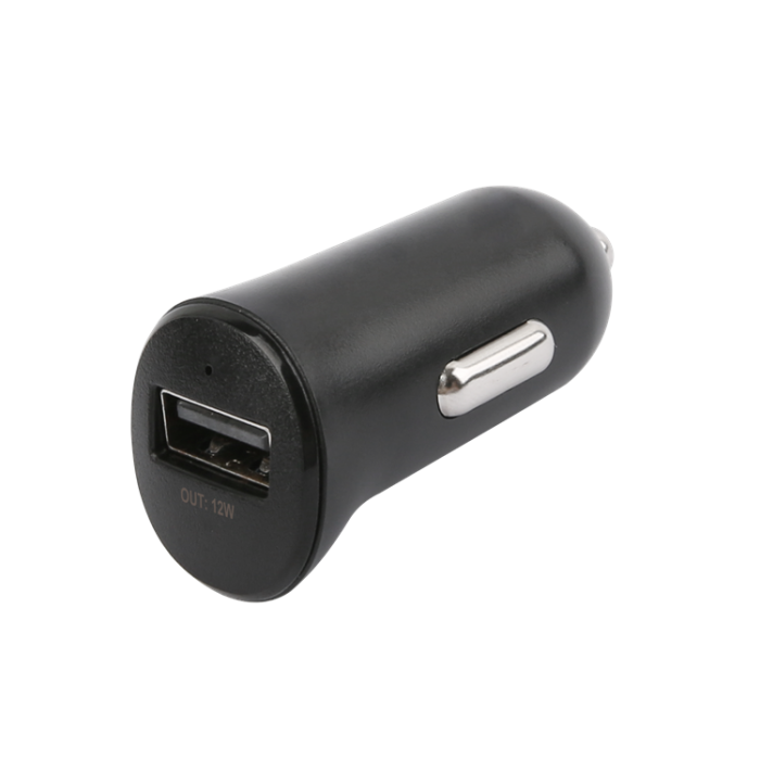 UTGATT1 - Essentials Billaddare USB-A 12W USB/Lightning Kabel 1m Svart