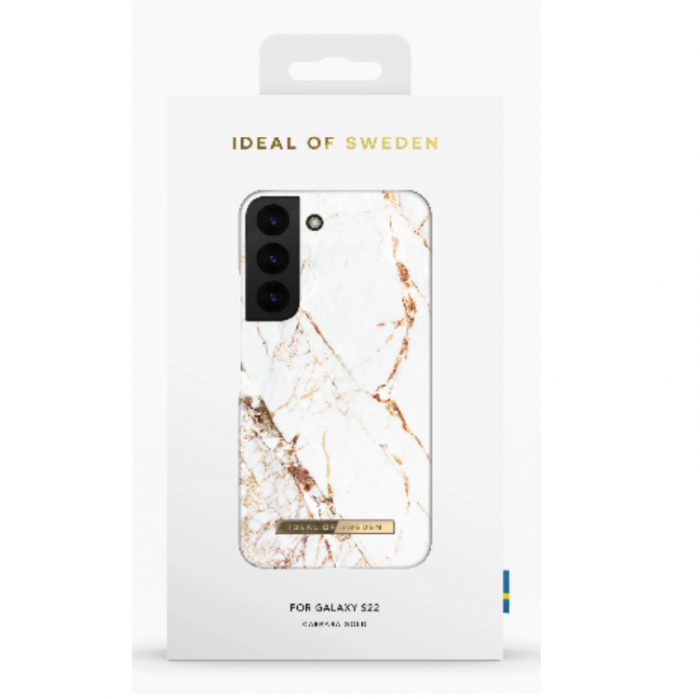 UTGATT1 - Ideal of Sweden Galaxy S22 Skal Fashion - Carrara Guld