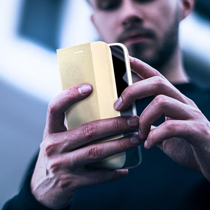 A-One Brand - iPhone 14 Pro Plnboksfodral Sensitive Nylon Guld