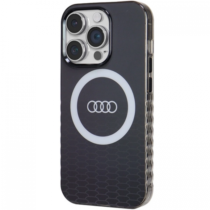 Audi - Audi iPhone 14 Pro Mobilskal Magsafe IML Big Logo - Svart