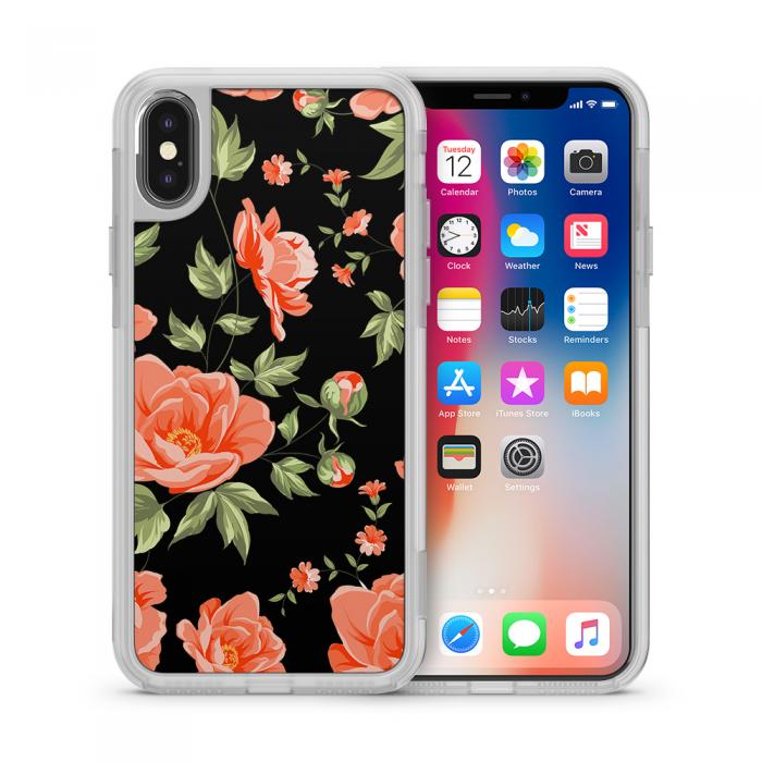 UTGATT5 - Fashion mobilskal till Apple iPhone X - Orange roses