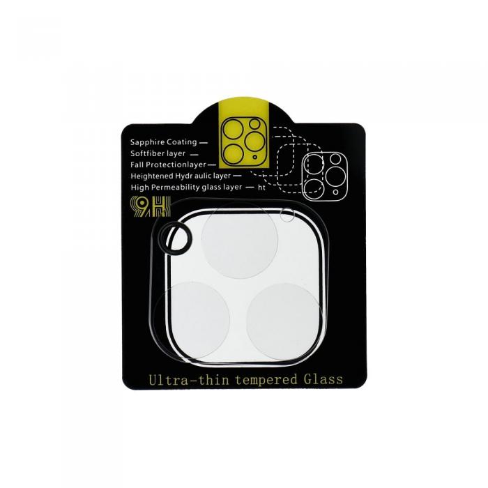 A-One Brand - iPhone 12 Pro Max Kameralinsskydd 5D Glue Hrdat Glas - Transperant