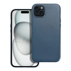A-One Brand - iPhone 15 Plus Mobilskal Magsafe Läder - Blå