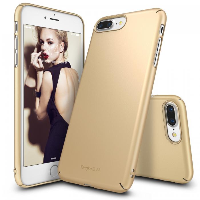 UTGATT5 - Ringke Slim Skal till Apple iPhone 7 Plus - Gold
