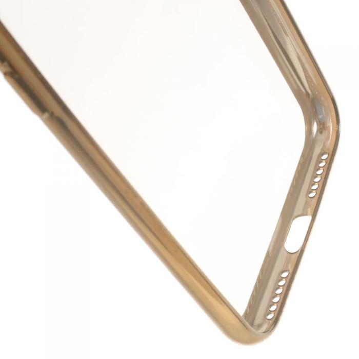 UTGATT5 - Electroplating Edge Mobilskal till iPhone 7/8/SE 2020 - Guld/Transparent