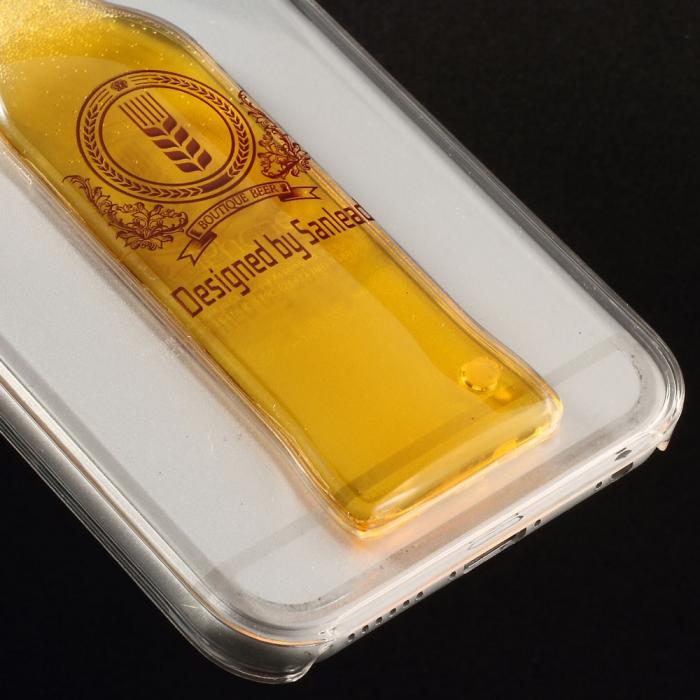 A-One Brand - BaksideSkal till Apple iPhone 6 / 6S - Liquid Beer Bottle (Yellow)