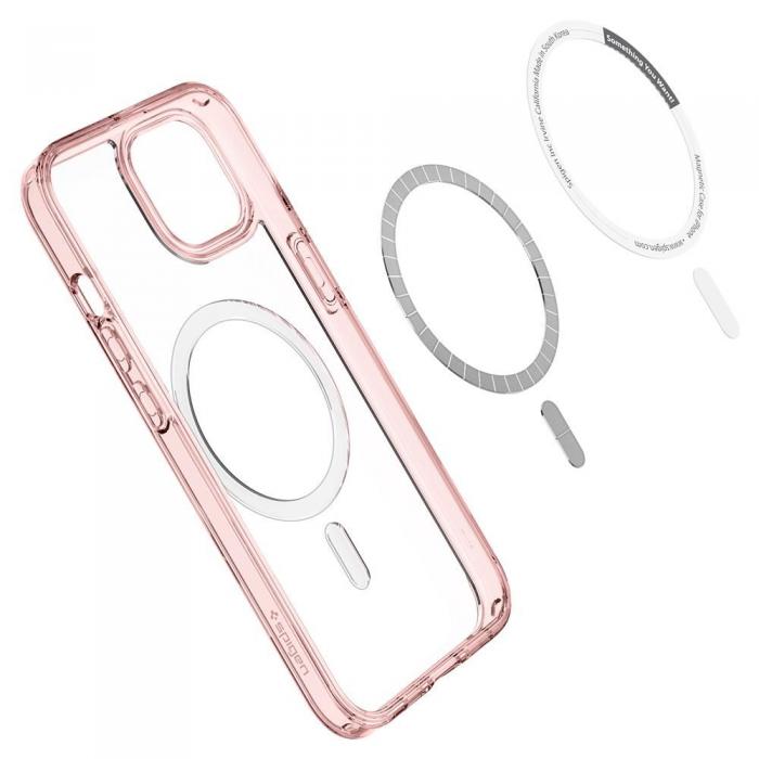UTGATT5 - Spigen Ultra Hybrid Magsafe iPhone 13 Mini - Rosa Crystal