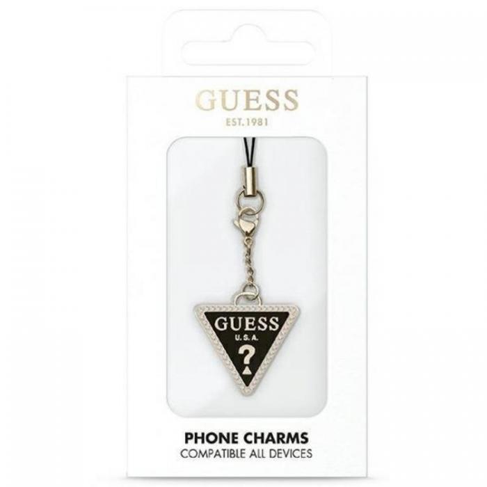 Guess - Guess Mobilrem Triangle Diamond Charm med Rhinestones
