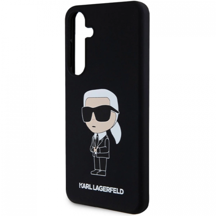 KARL LAGERFELD - Karl Lagerfeld Galaxy S24 Plus Mobilskal Silikon Ikonik - Svart