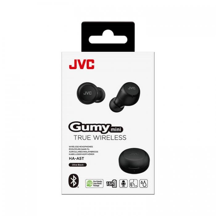 UTGATT1 - JVC Hrlurar In-Ear True Wireless Gumy Mini HA-A5T - Svart