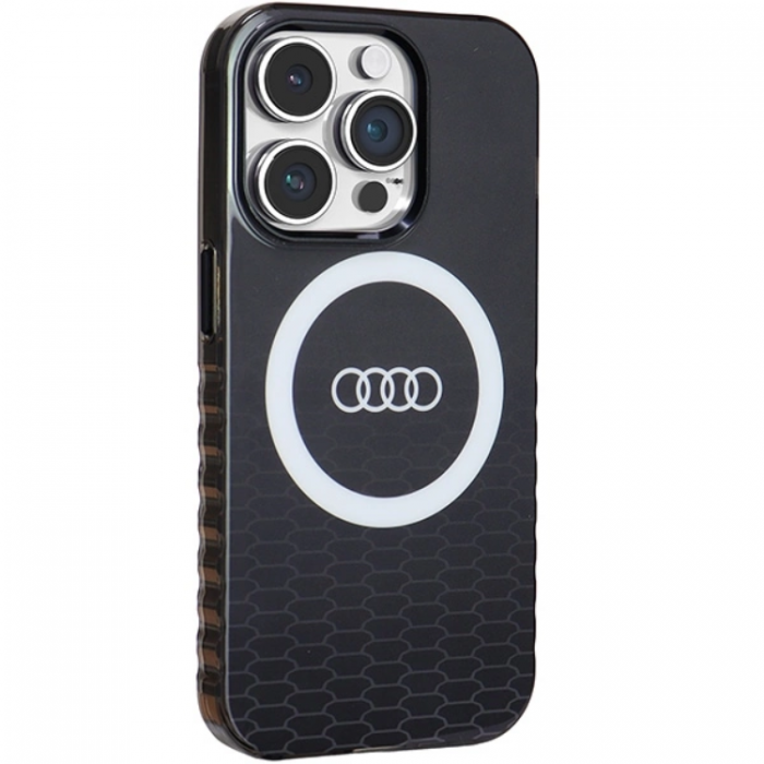 Audi - Audi iPhone 14 Pro Mobilskal Magsafe IML Big Logo - Svart