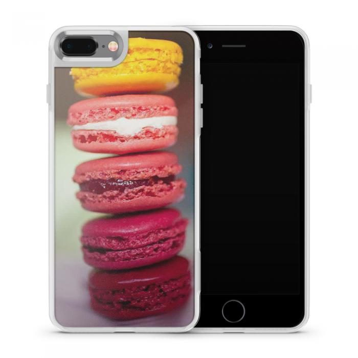 UTGATT5 - Fashion mobilskal till Apple iPhone 8 Plus - Macarons - Rosa