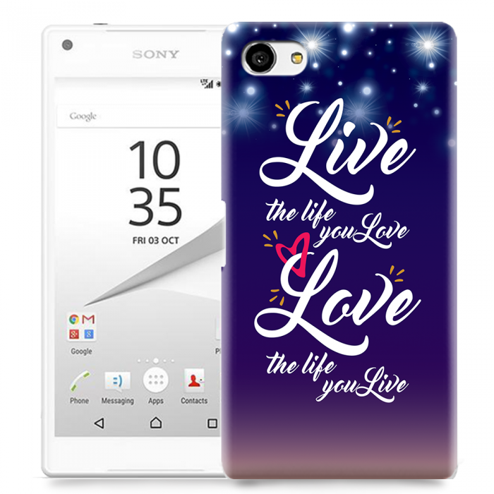 UTGATT5 - Skal till Sony Xperia Z5 Compact - Live, Love
