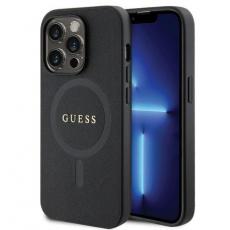 Guess - Guess iPhone 14 Pro Mobilskal Magsafe Saffiano - Svart