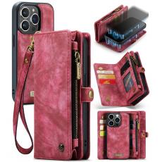 Caseme - CASEME iPhone 15 Pro Max Plånboksfodral 008 Detachable - Röd