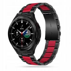 Tech-Protect - Stainless Armband Samsung Galaxy Watch 6 (40mm) - Svart/Röd